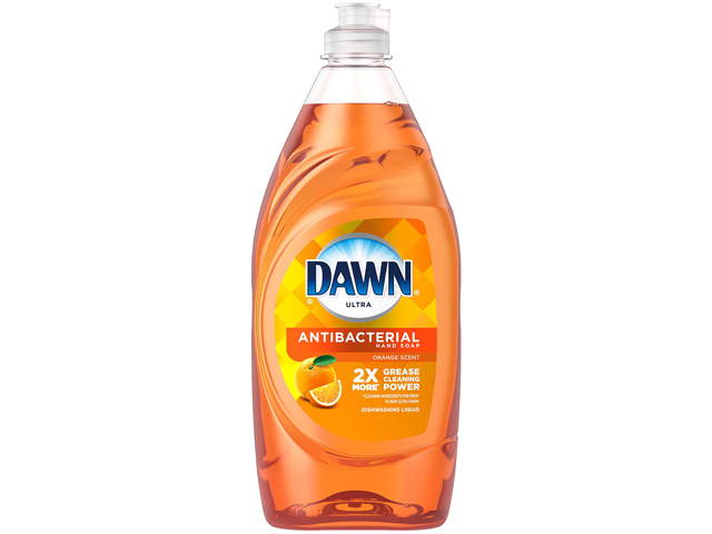 Dawn 97318EA Ultra Antibacterial Dishwashing Liquid, Orange Scent, 28 oz. Bottle