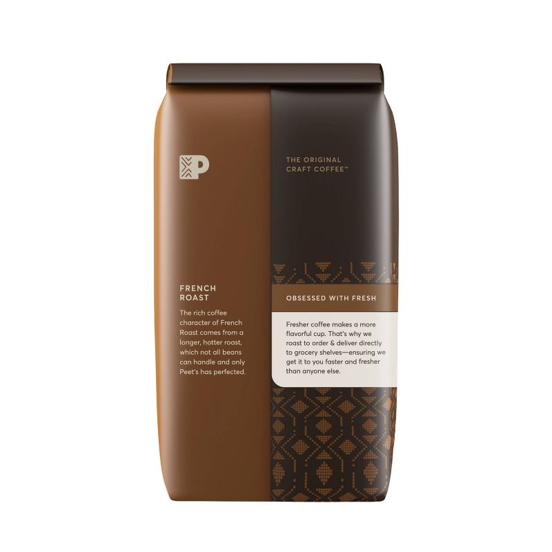 Peet's French Dark Roast Whole Bean Coffee - 12oz