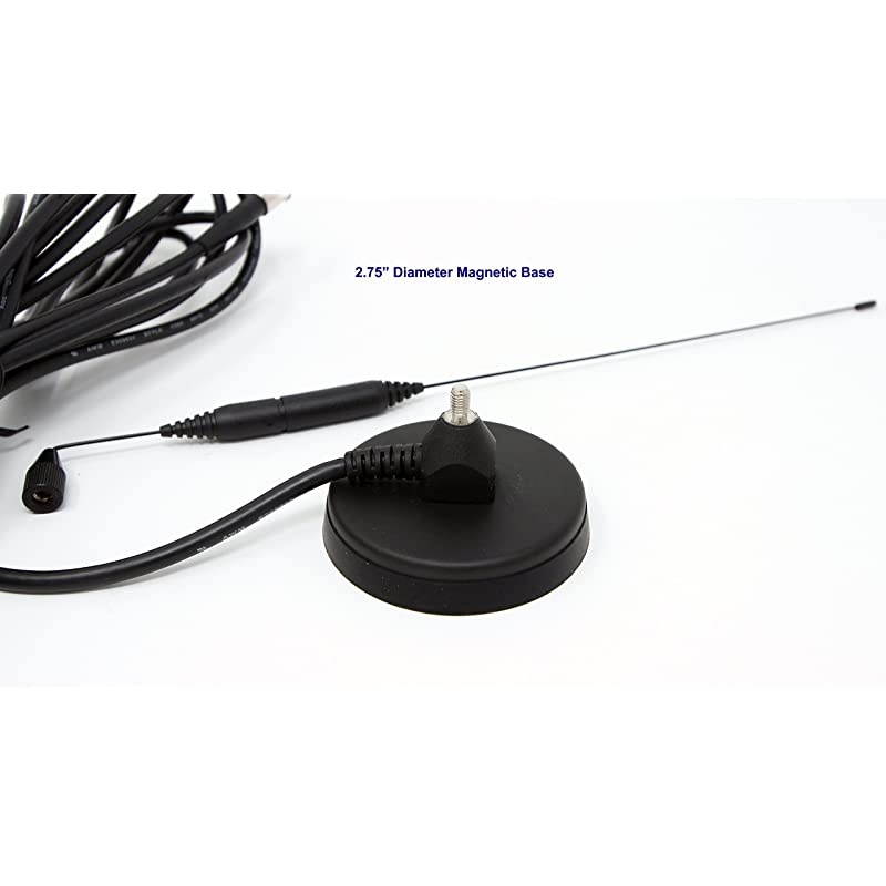 Antenna for HDindoor- Portable Indoor Outdoor Antenna for ATSC Television, Digital converter box, PCI/USB Tuner with up to 50+ Mile reception range, Magnetic base, Wall Mounting kit