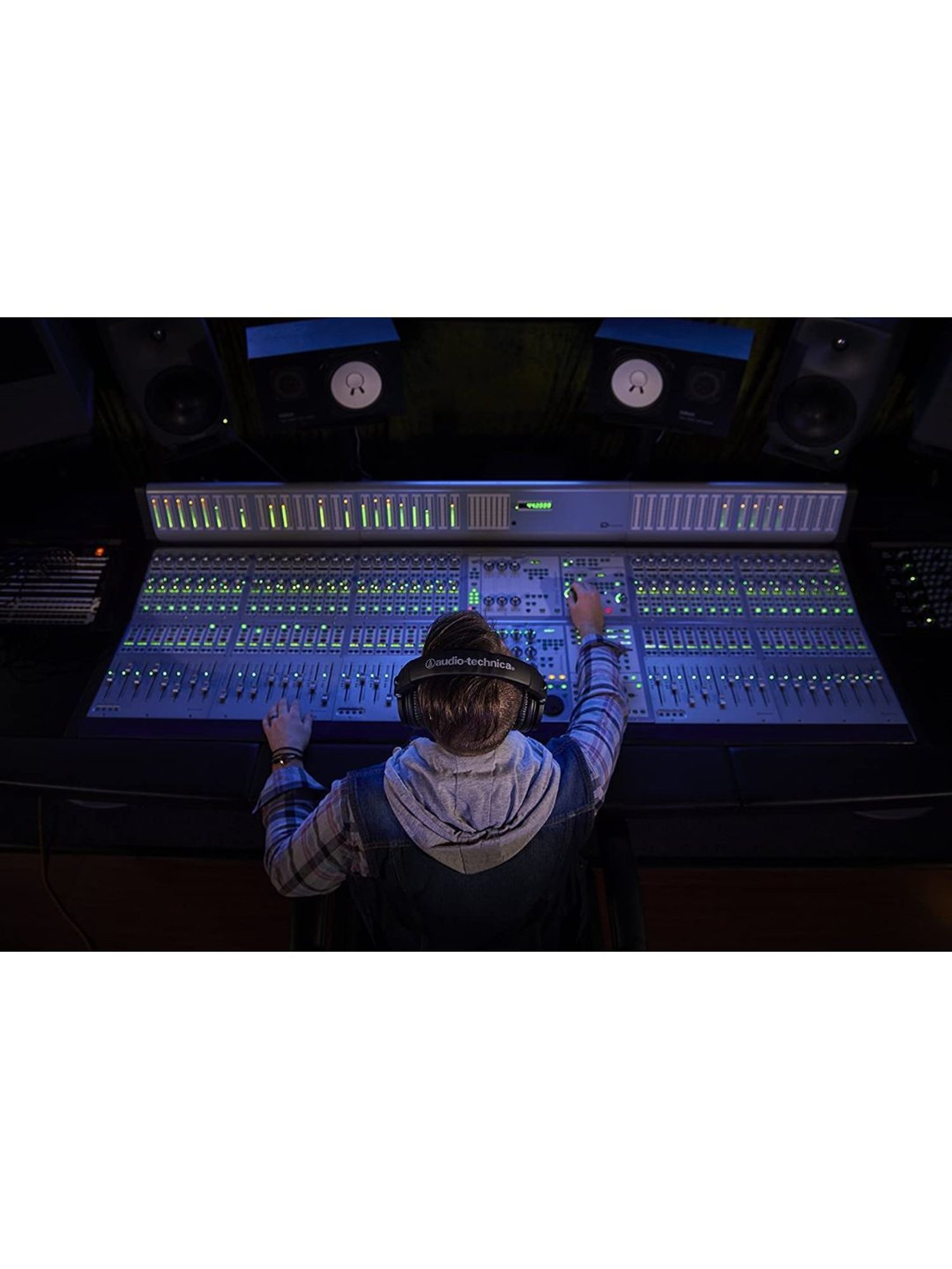 Audio Technica ATH M50x Over Ear Professional Studio Monitor Headphones (Black)