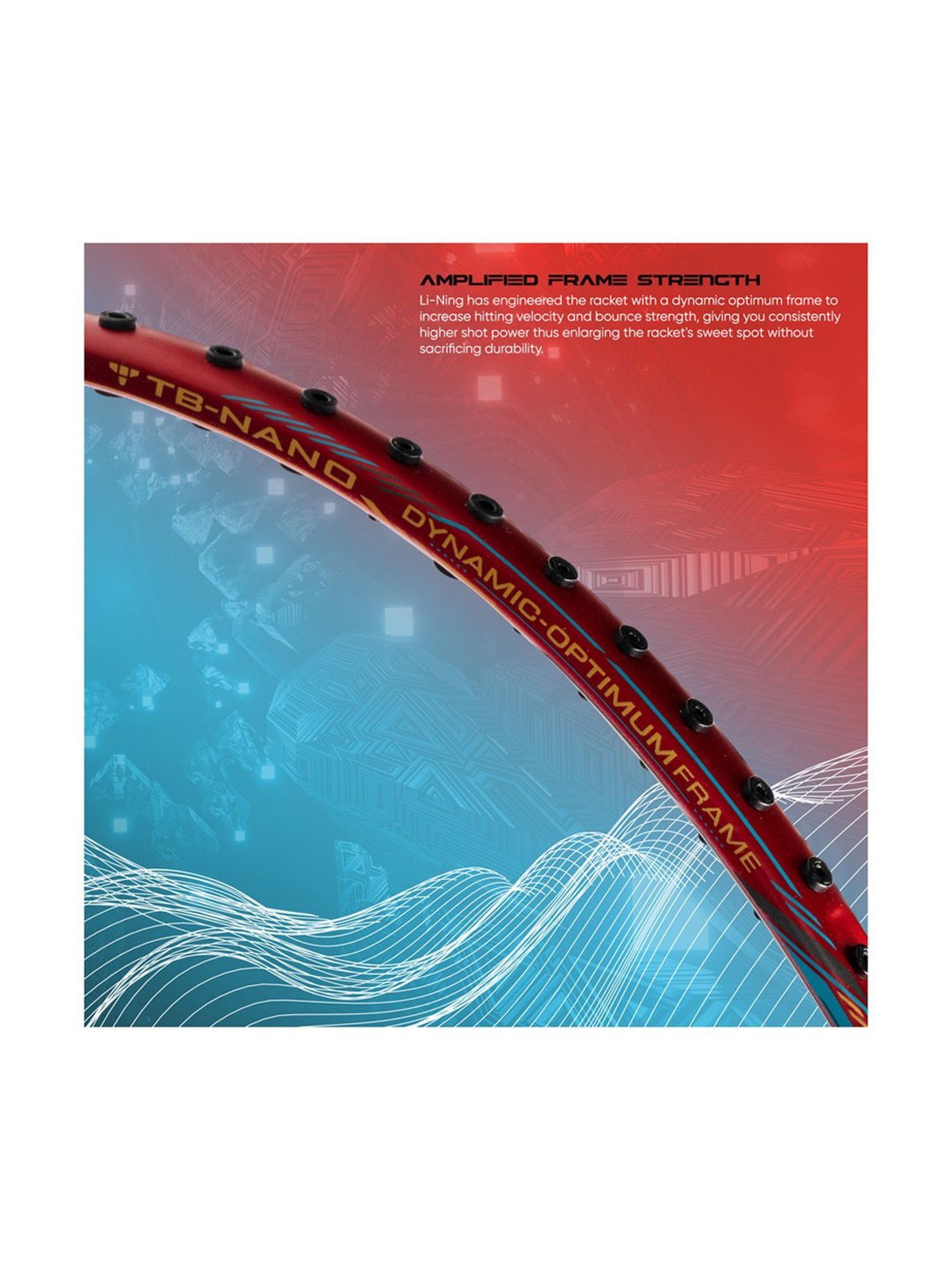 Li-Ning Super Series SS100 Badminton Racket (Red) Size - Medium