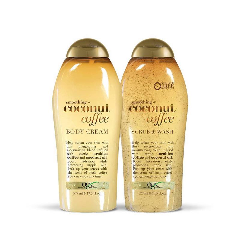 OGX Smoothing and Coconut Coffee Body Cream - 19.5oz