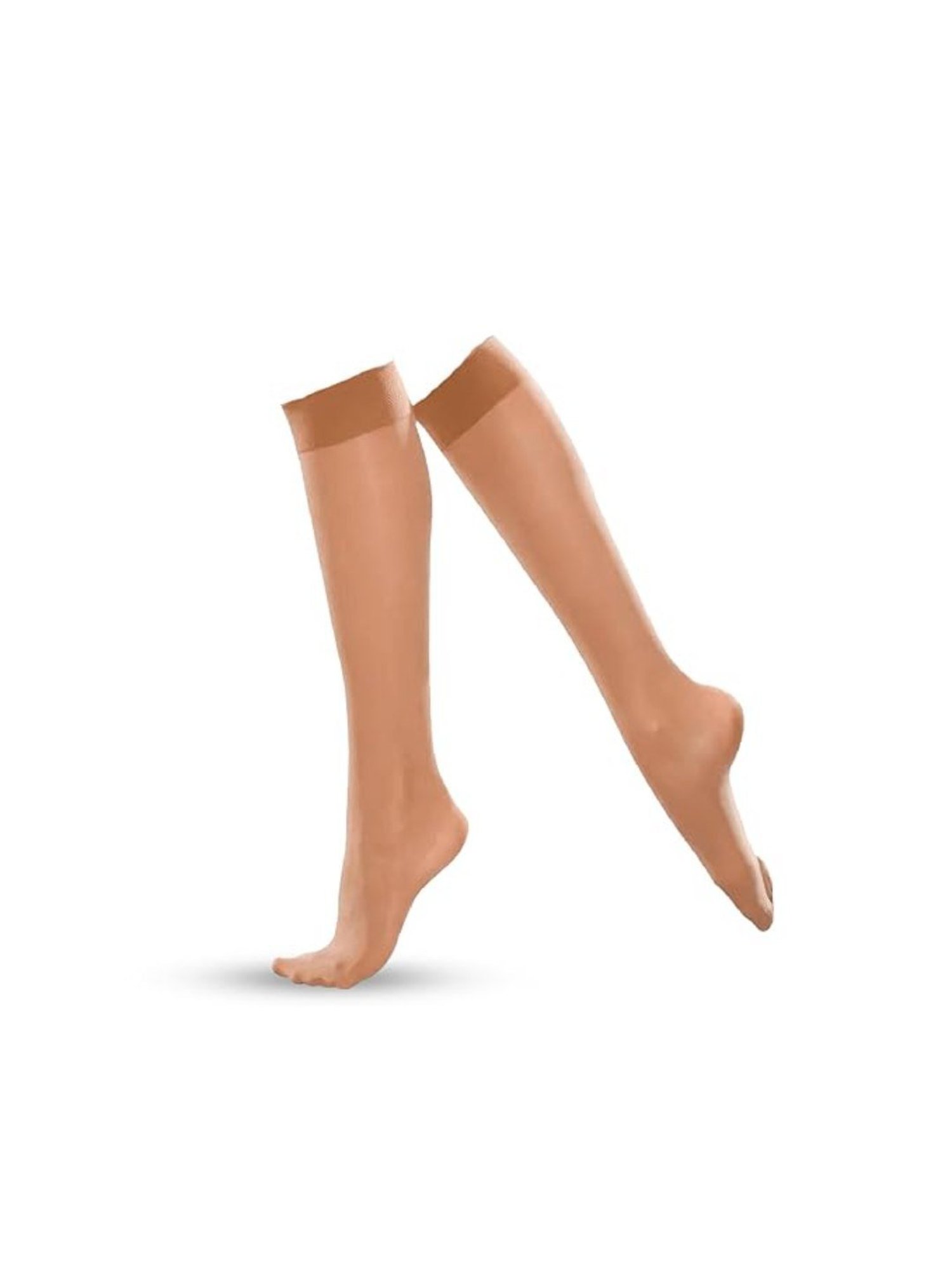Healthshine Medical Compression Stockings Class II Knee Length for Men and Women, XXL (Beige)