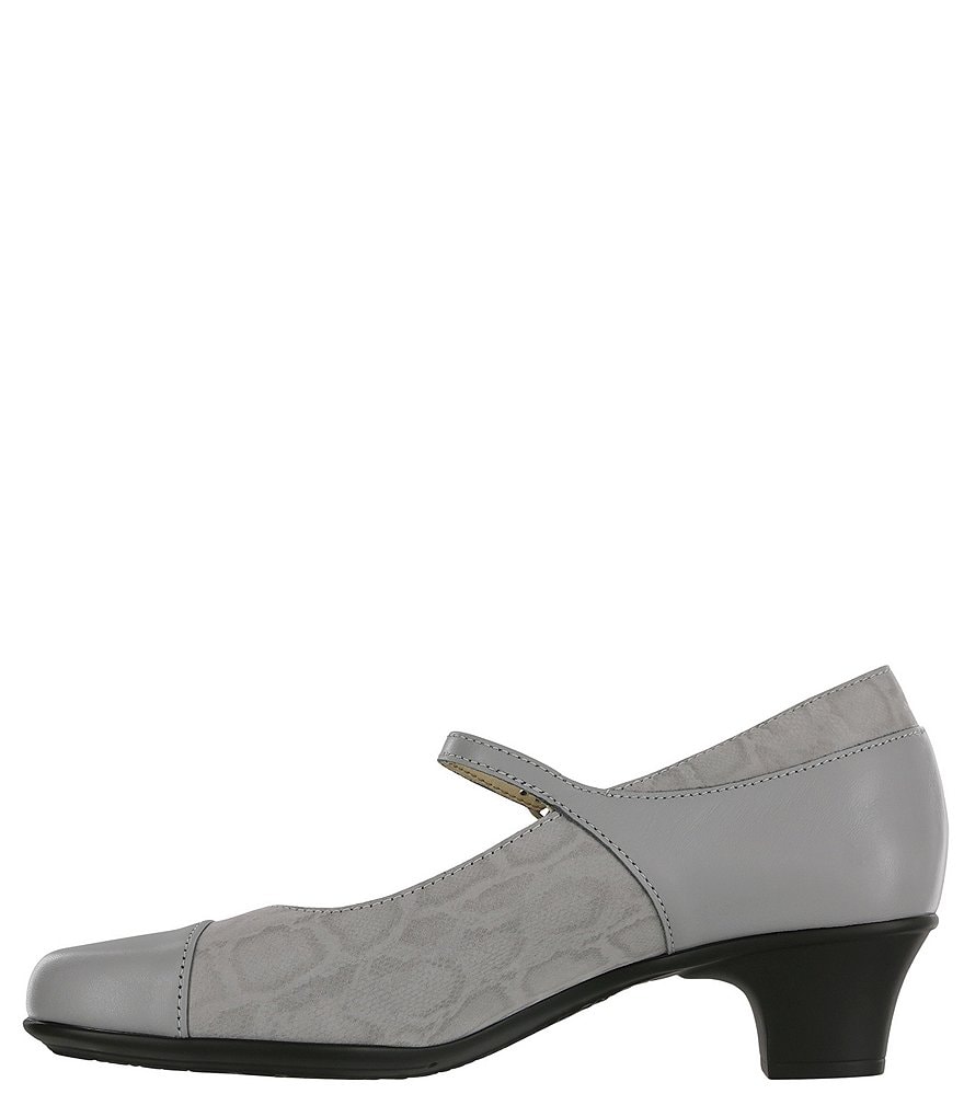 Sas Isabel Leather Block Heel Mary Jane Pumps