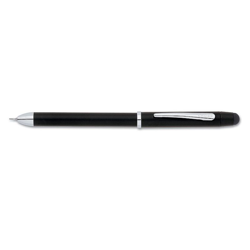Cross Tech3+ Retractable Ballpoint Pen Black Barrel Black/Red Ink Medium Point AT00903