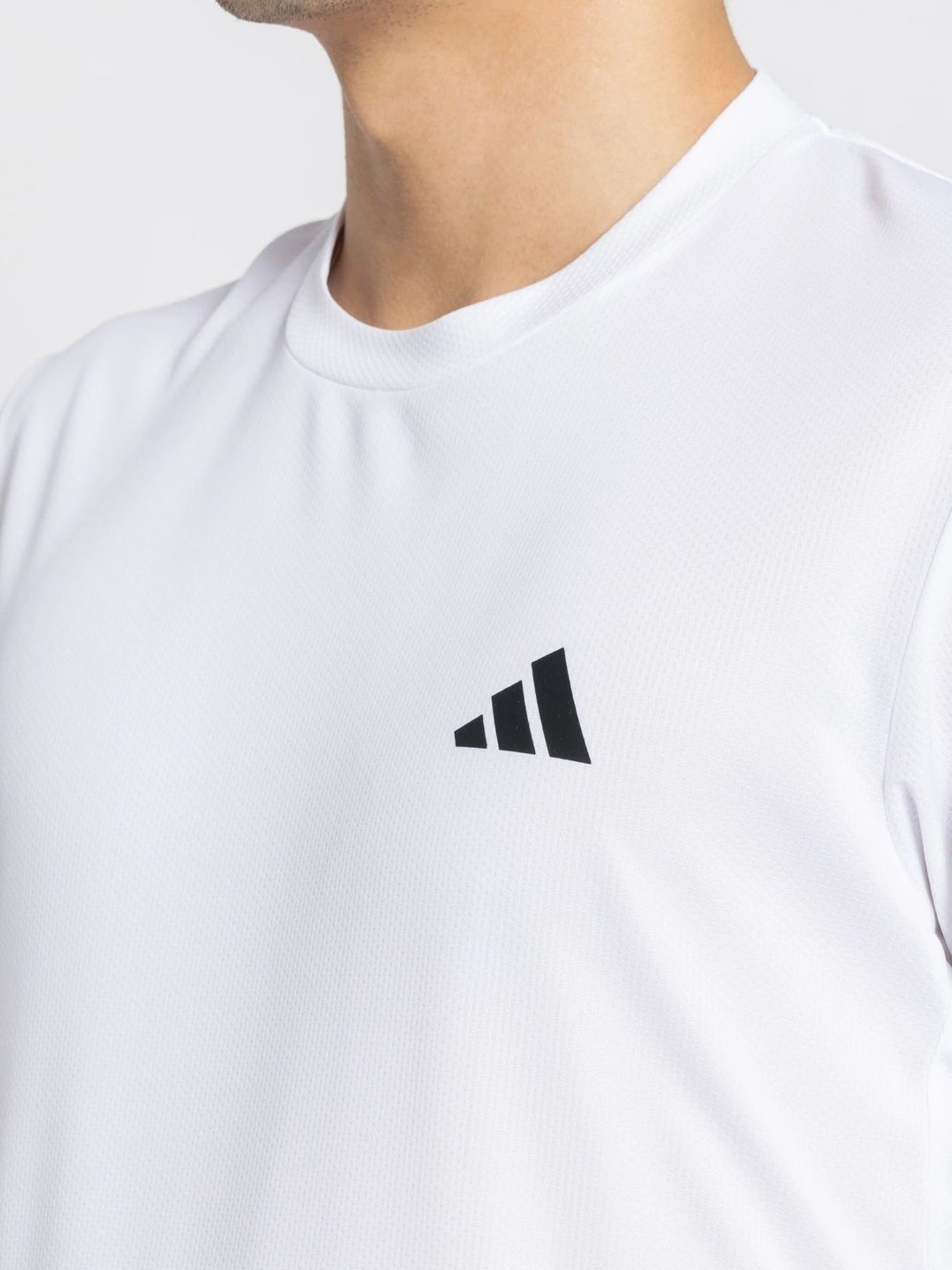 Adidas White Regular Fit T-Shirt