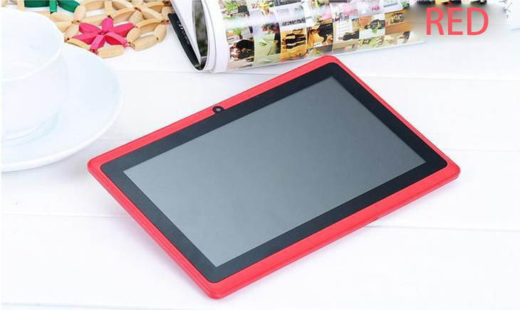 Mini Tablet 7 Inch 8G Mini Baby 1.3GHz 7 Inch 5-7 hours Tablet Red TABLET-Q88-R