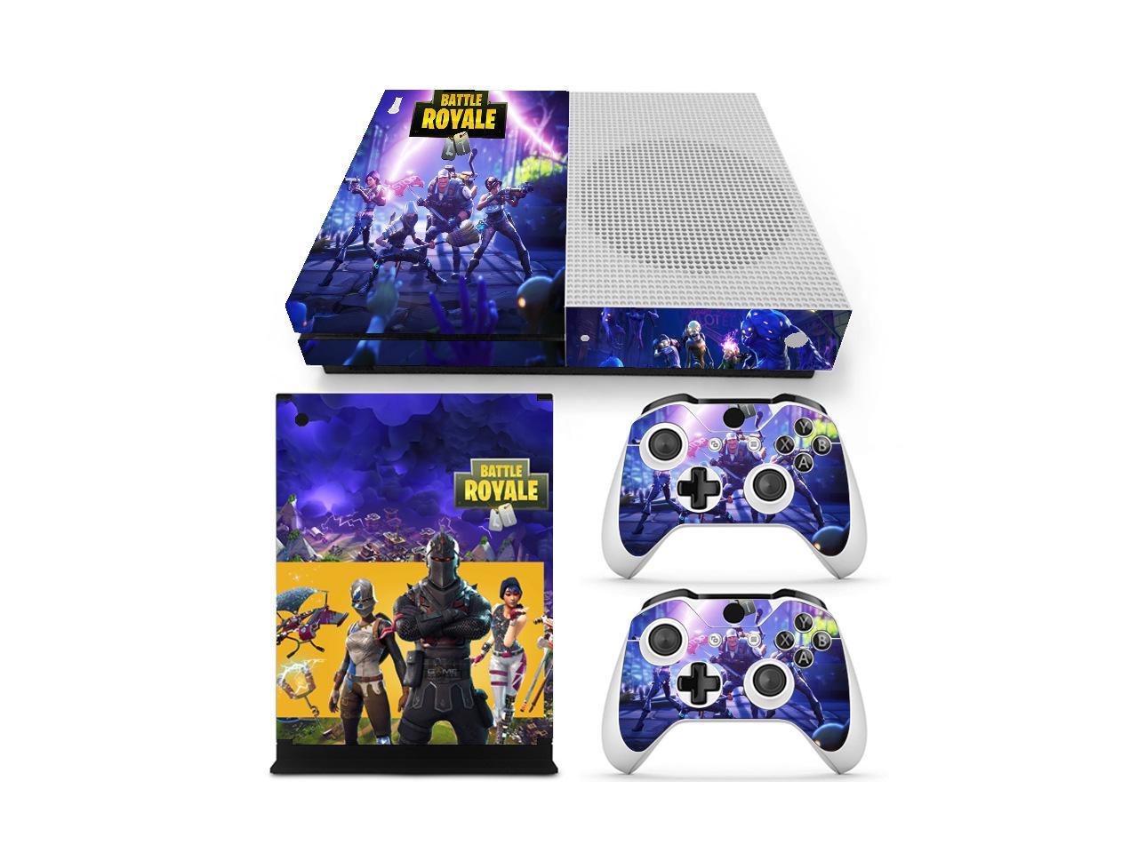 Game Fortnite Skin Sticker Decal For Microsoft Xbox One Slim Console and 2 Controllers