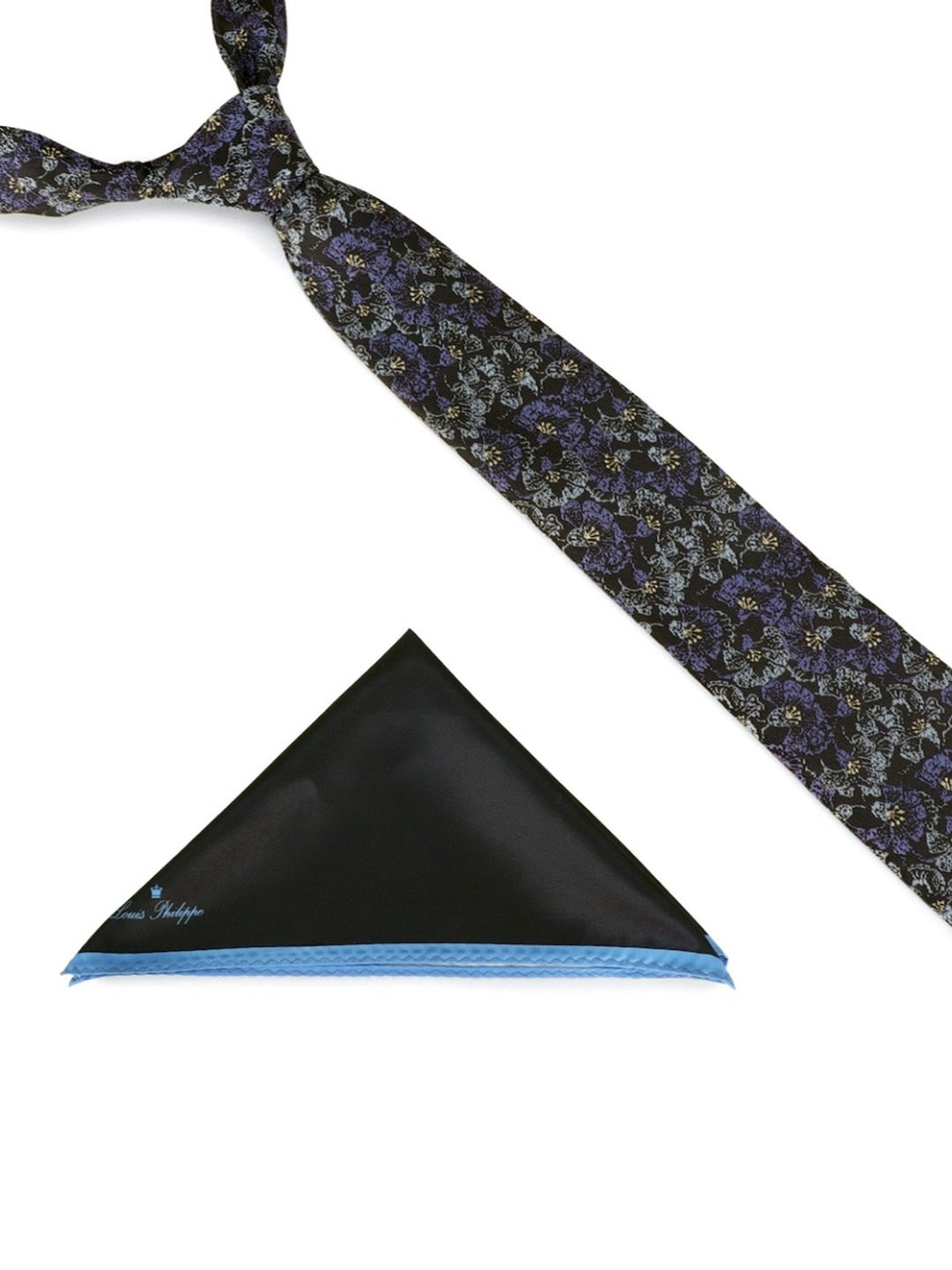 CHOKORE Yellow and Blue Printed Tie