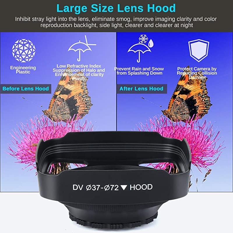 Camera 4K Camcorder Ultra HD 48MP Vlogging Camera for YouTube WiFi Night Vision Camcorder Touch Screen 16X Digital Zoom Vlog Camera Recorder with Microphone Remote Stabilizer Hood Batteries