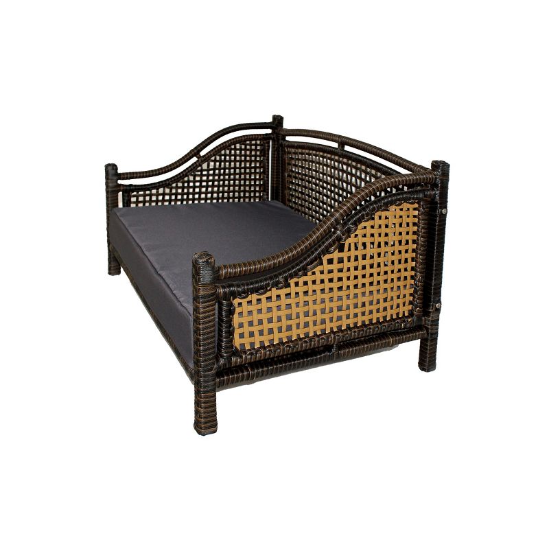 Iconic Beds for Dogs and Cats - Rattan Maharaja Bed - Brown
