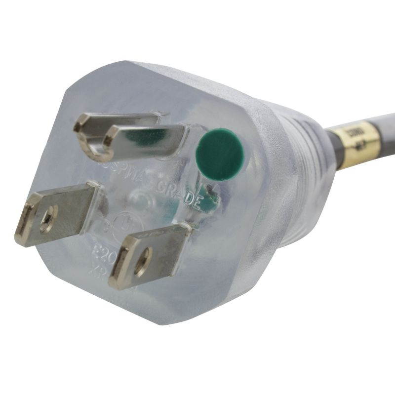 Up to 10FT 10-Amp 18/3 Coiled Medical Grade Extension Cord