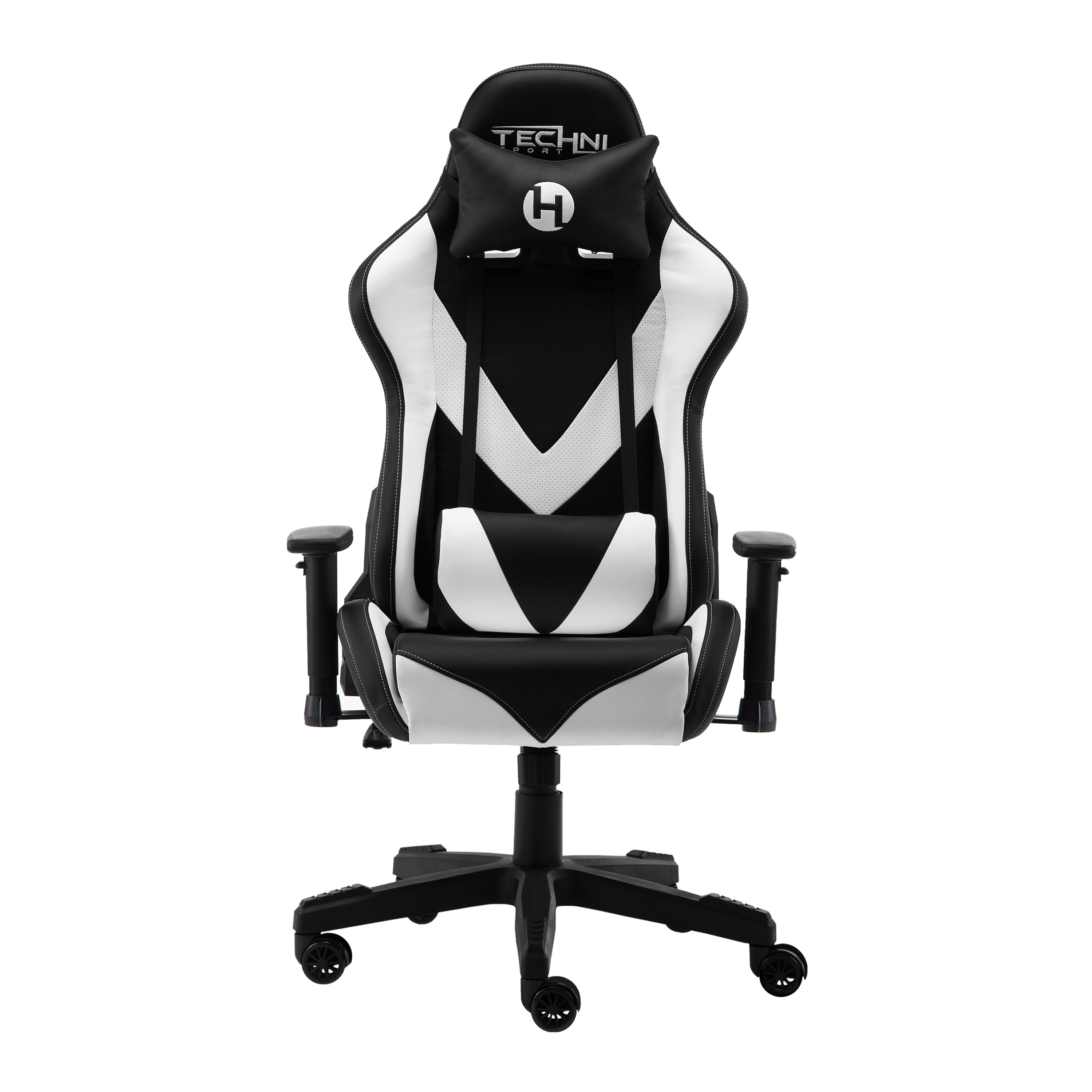 Gaming Chair, Racing Style Computer Desk Chair Padded Armrests Ergonomic Lumbar Support Adjustable Height