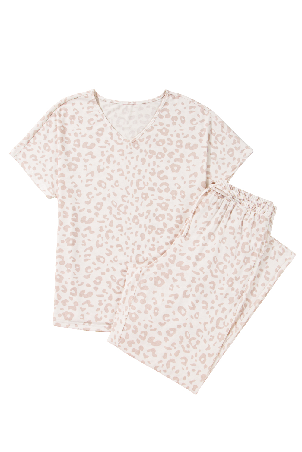 White Christmas Pullover and Drawstring Pants Pajama Set