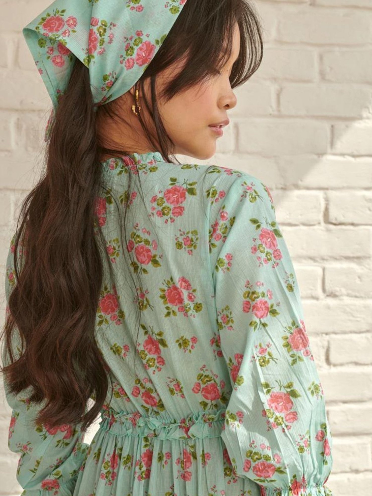 Prakriti Jaipur Blue Dahlia Long Dress