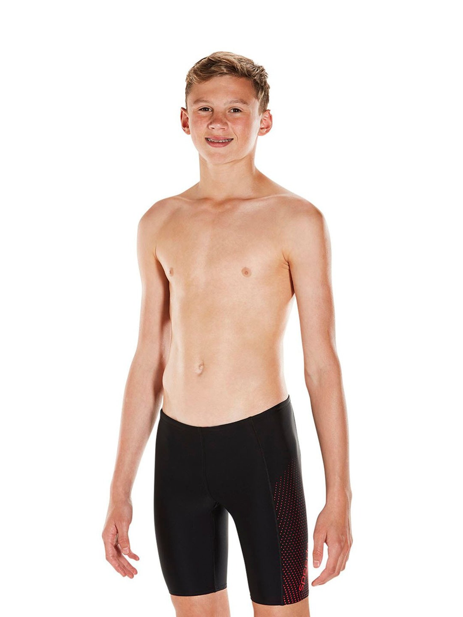 Speedo Kids Black Solid Jammers