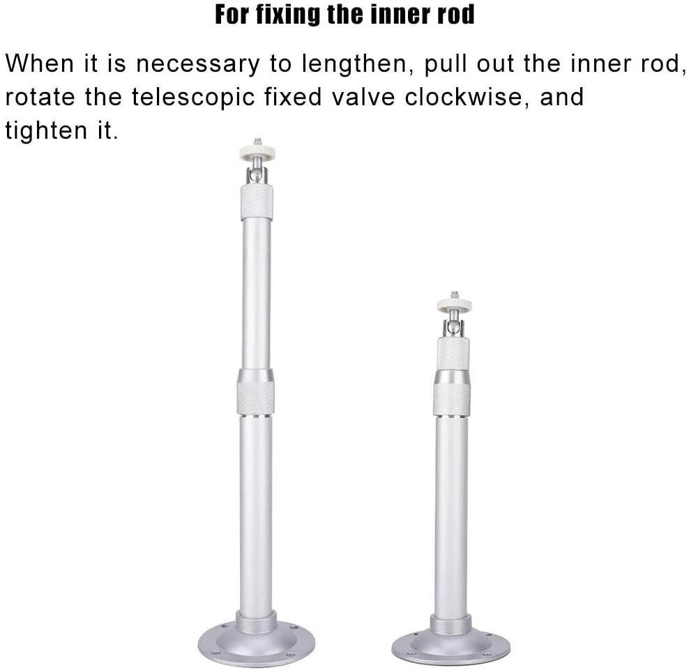 Socobeta Projector Wall Bracket Telescopic Sturdy Adjustable Durable Projector Hanging Bracket for Miniature Projector