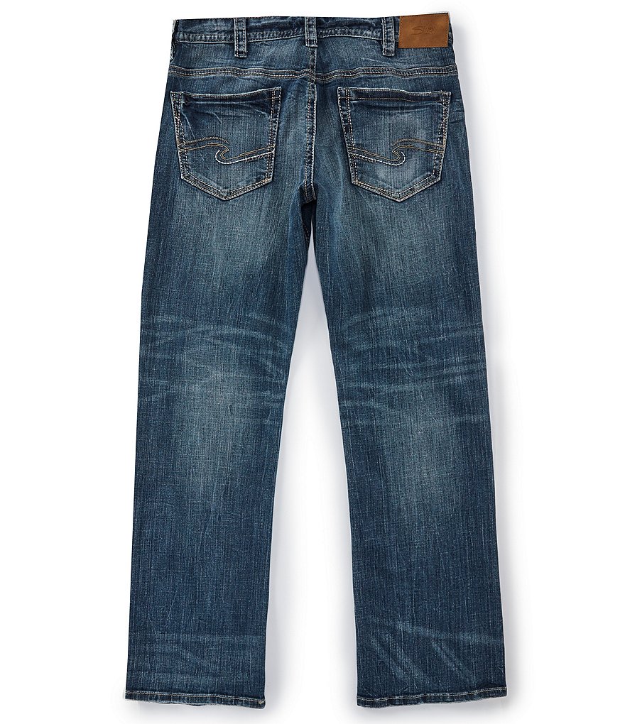 Silver Jeans Co. Gordie Loose Fit Dark Wash Subtle Whiskering Wash Jeans