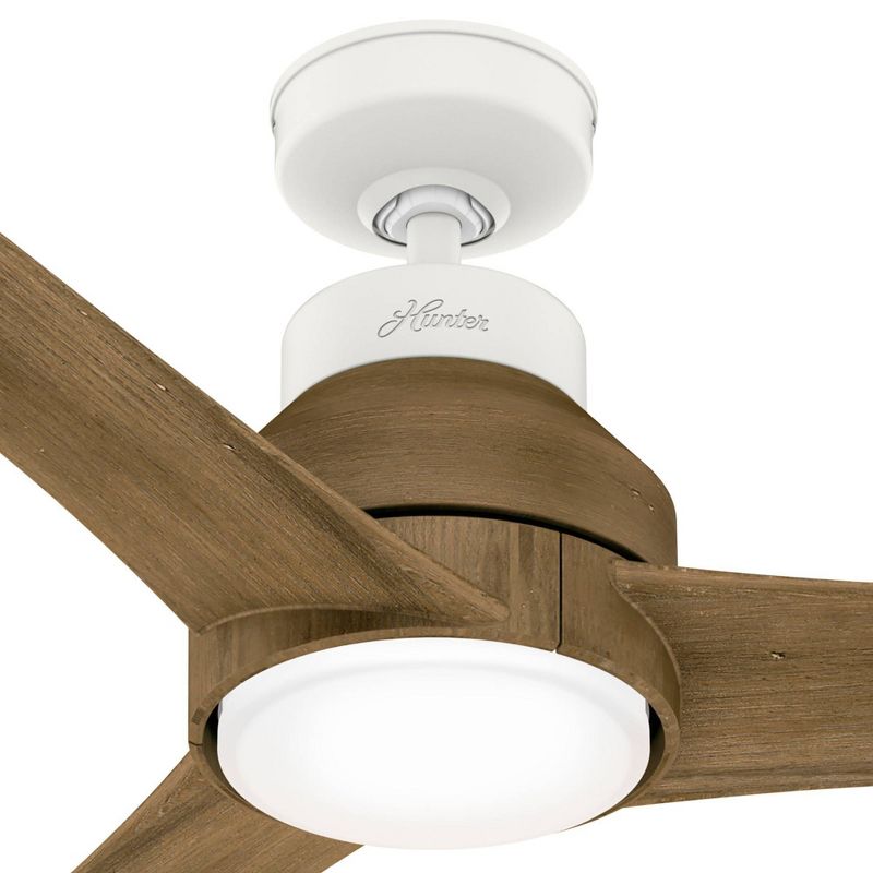 60" Lakemont Damp Rated Ceiling Fan with Remote White (Includes LED Light Bulb) - Hunter Fan
