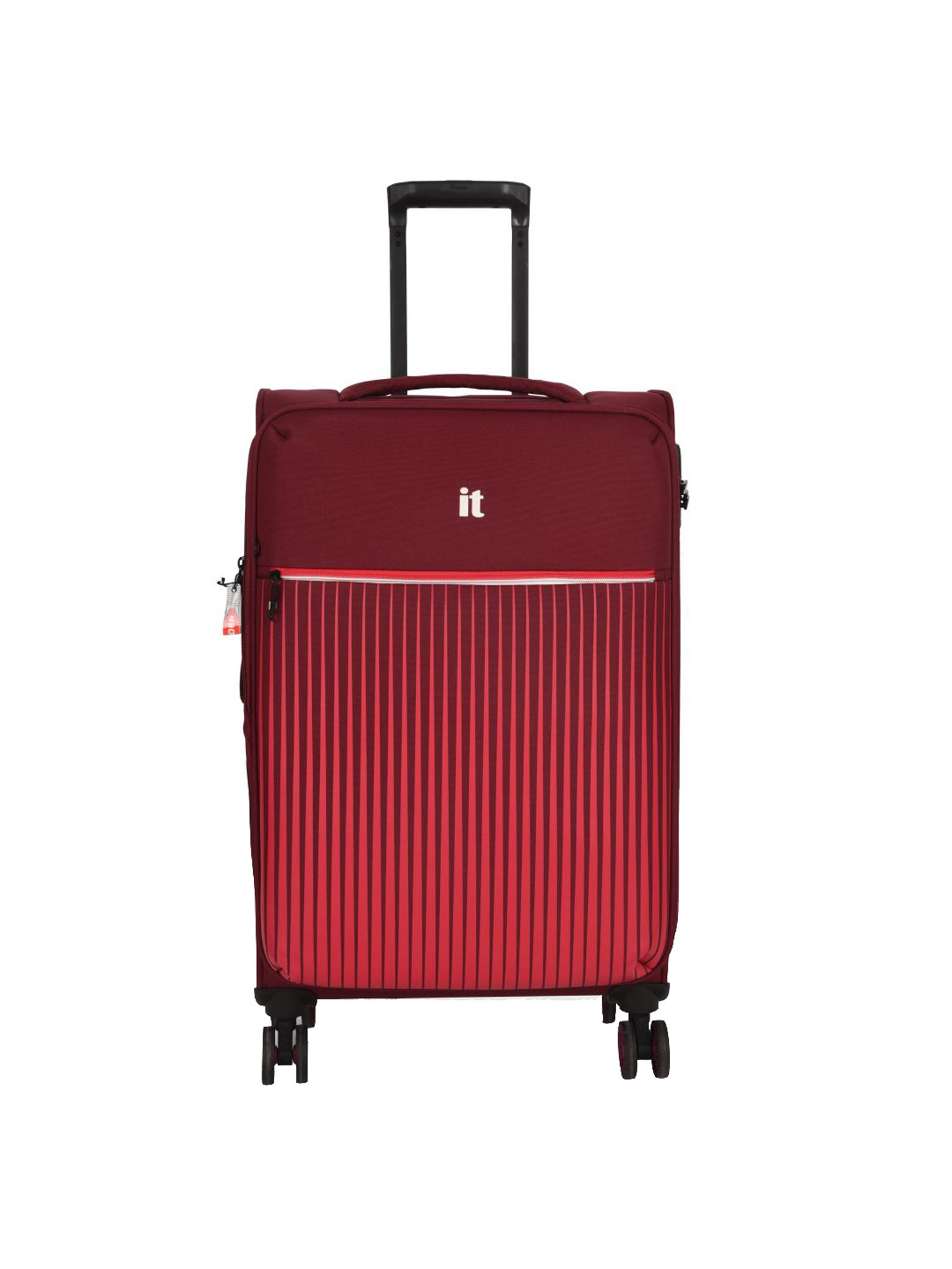 it luggage The Lite Red Medium -24 inches Expandable Soft Case Luggage Trolley with TSA Lock