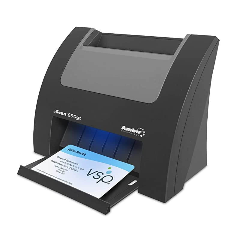 nScan 690gt High-Speed Vertical Card Scanner with Scan Business Card for Windows PC