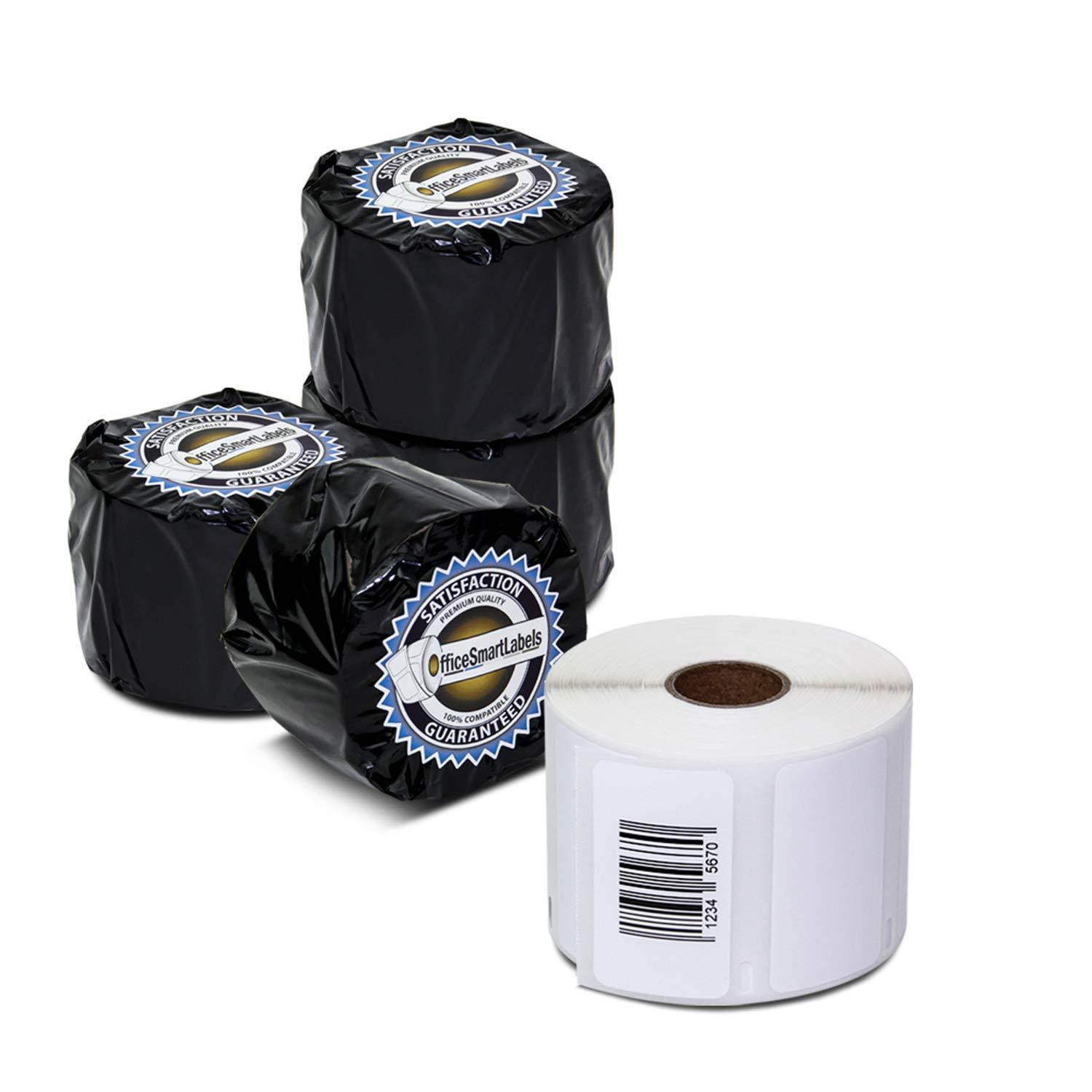 Dymo Compatible 30334 REMOVABLE Adhesive - 2-1/4" x 1-1/4" Multipurpose Labels (4 Rolls - 1000 Labels Per Roll)