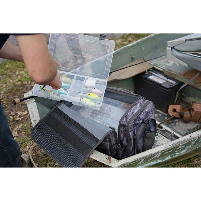 Insights Fishing Heavy Duty i4 Tackle Bag 3700 Series Outdoor Fishing Duffel Waterproof Carry Bag, Realtree Gray