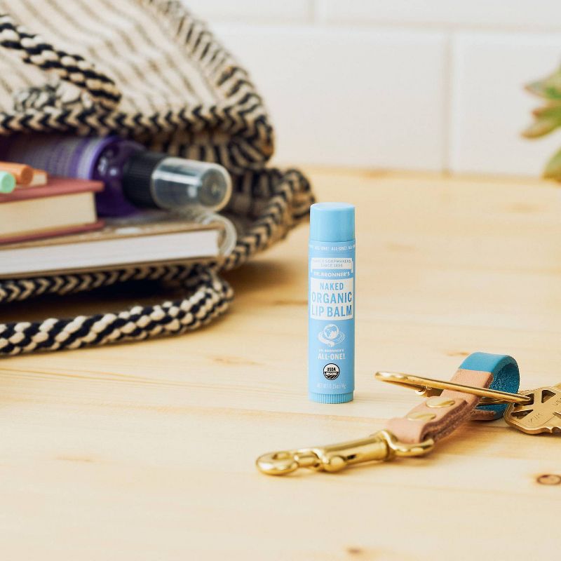 Dr. Bronner's Organic Lip Balm Naked - .15oz