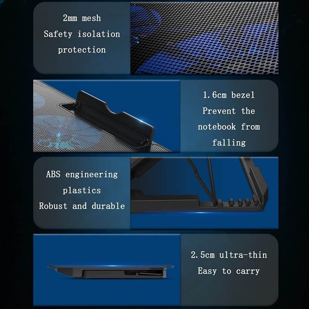 Computer Cooler USB Cooling Fan Laptop Notebook Cinema Cooler USB External Heat Sink Computer Bracket High Speed Mute Cool Pad (Color : NO.3)