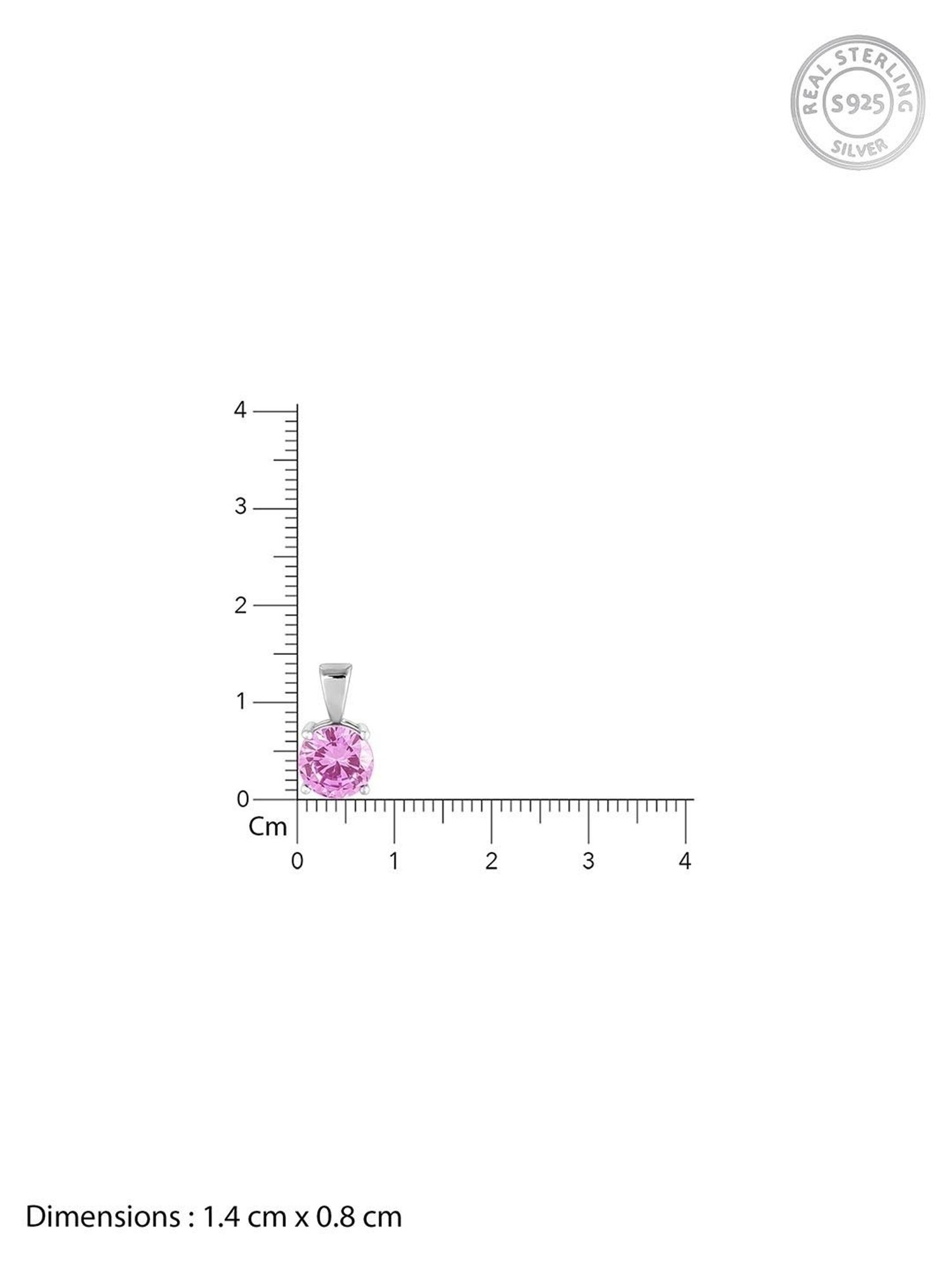 GIVA 92.5 Sterling Silver Pendant with Chain for Women