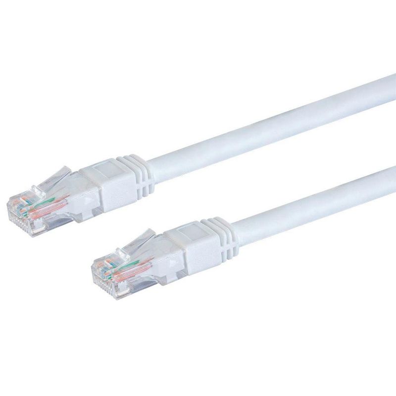 Monoprice Cat6 Ethernet Patch Cable - 2 Feet - White | Snagless RJ45, Stranded, 550MHz, UTP, Pure Bare Copper Wire, 24AWG, Outdoor Rated