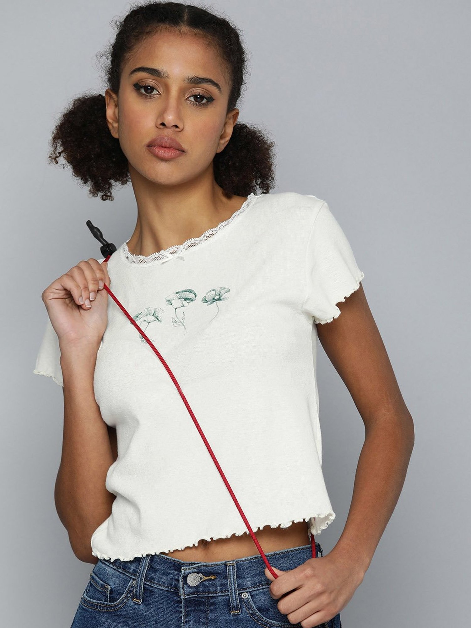 Levi's White Printed Top
