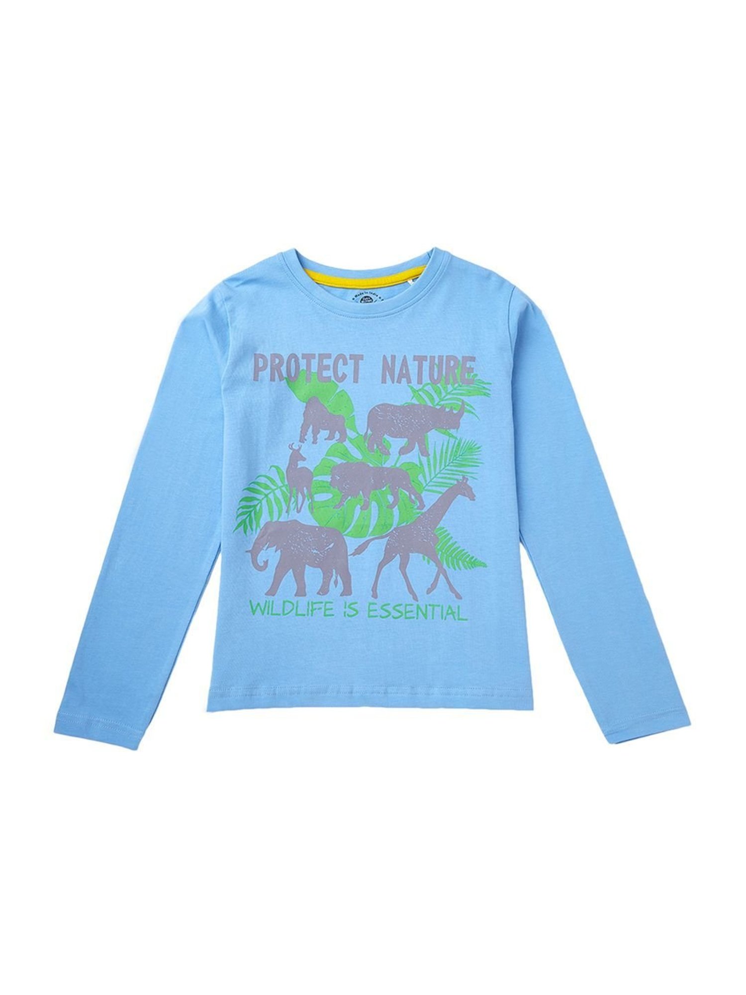 Cub McPaws Kids Multicolor Cotton Printed Full Sleeves T-Shirt (Pack of 3)