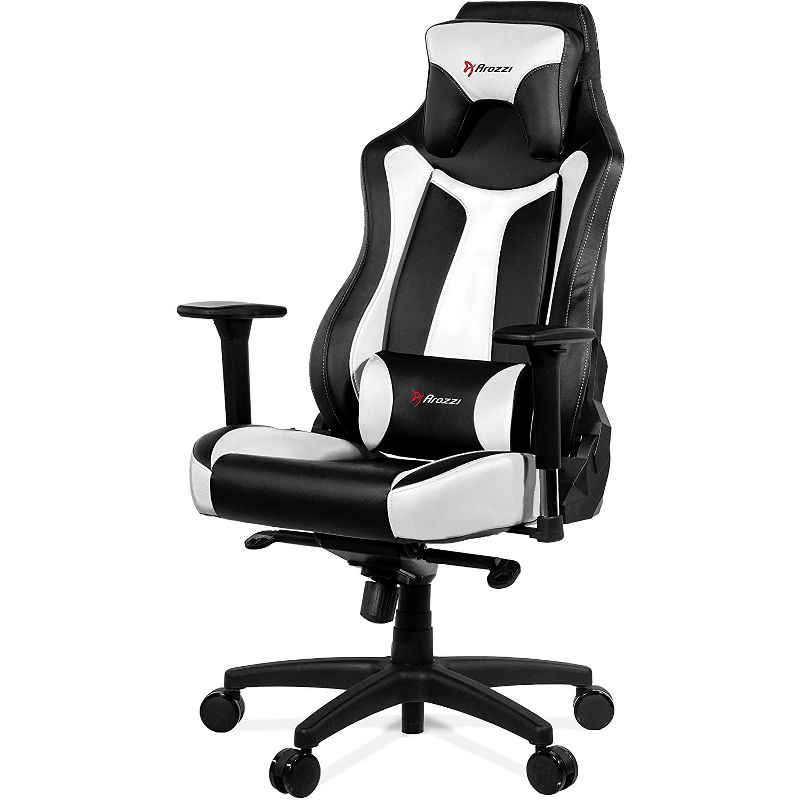 Arozzi Vernazza Series Super Premium Pleather Gaming Chair, White (VERNAZZA-WT)