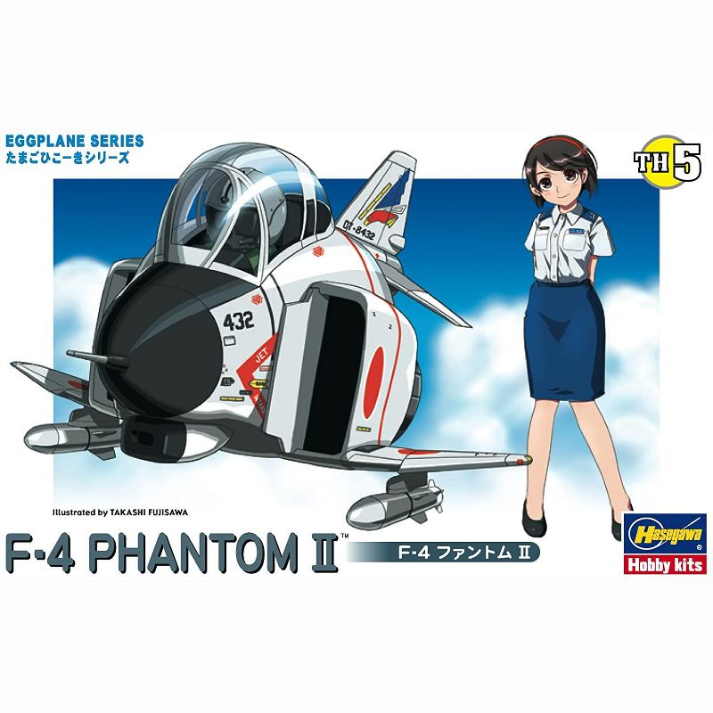 Hasegawa Eggplane Series 60105 Egg Plane F-4 Phantom II Aircraft Model Kit
