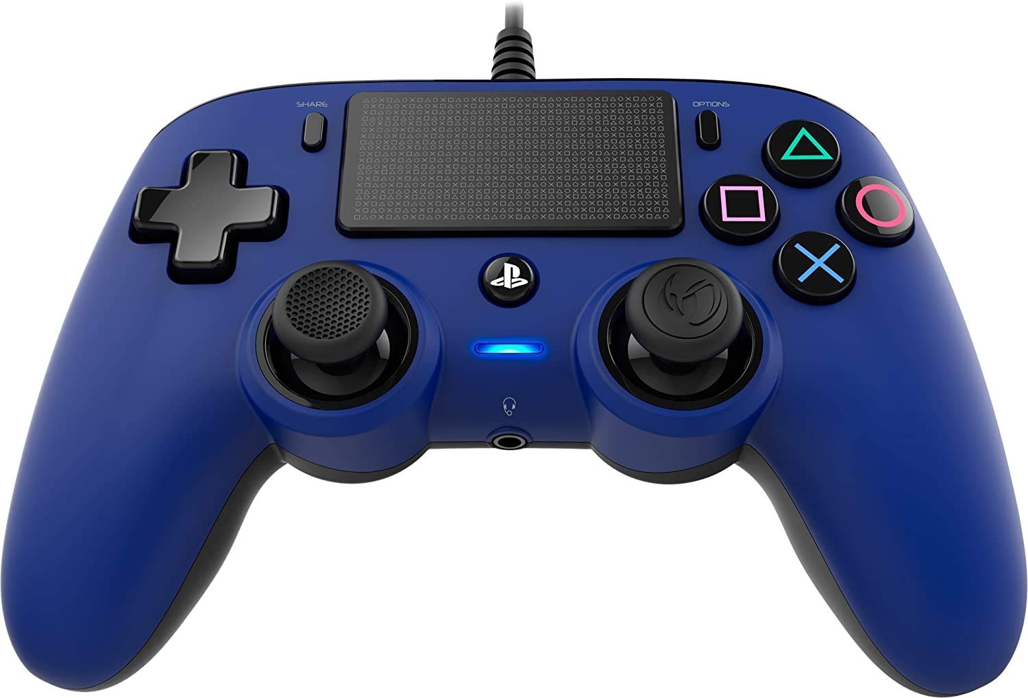 Nacon Wired Compact Controller for PlayStation 4 (Blue)