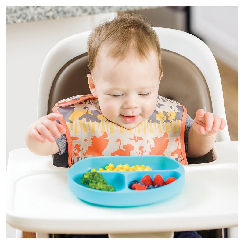 Bumkins Silicone Grip Dish - Blue