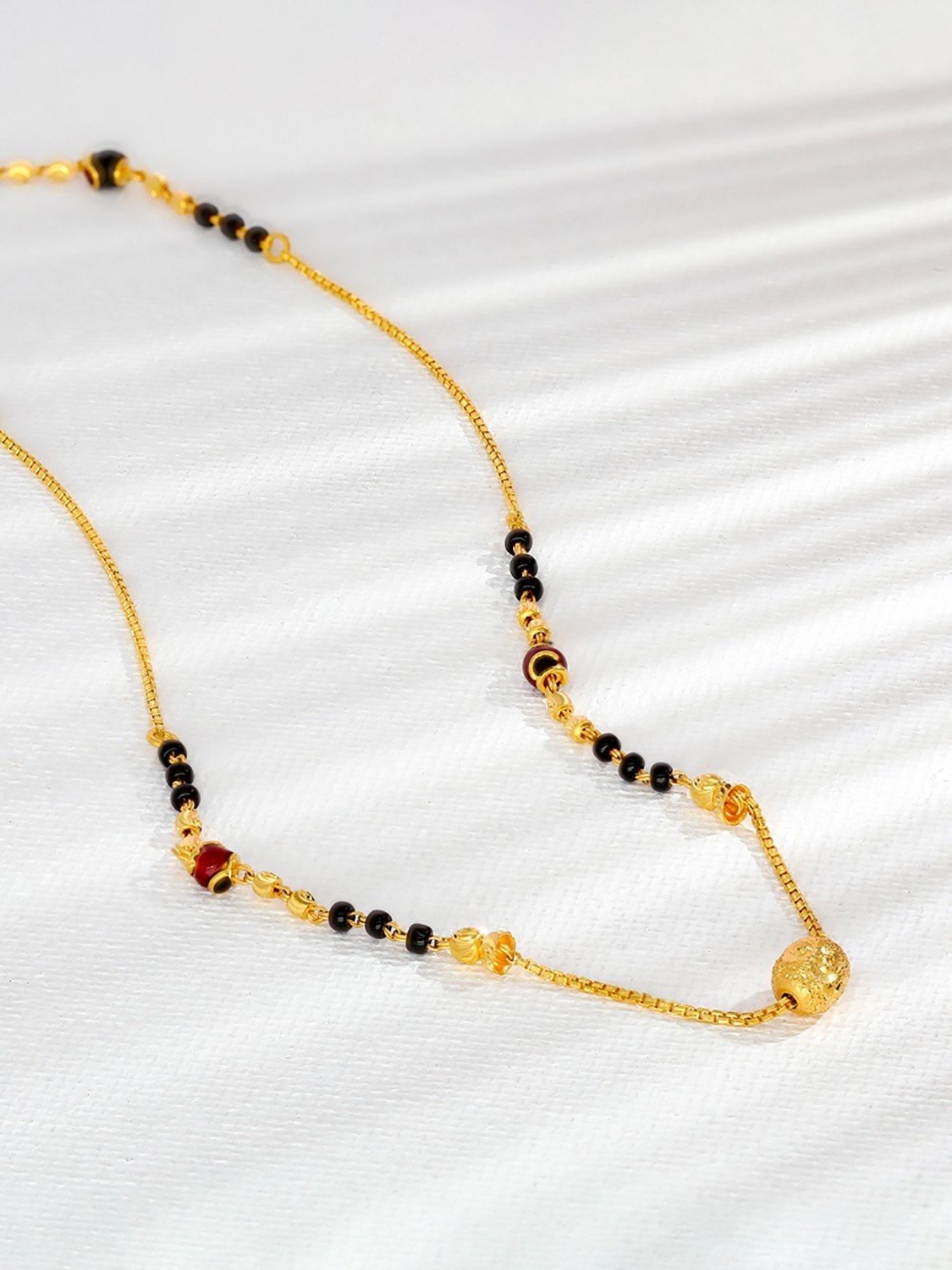 P.N.Gadgil Jewellers Noir Grace 22k Gold Mangalsutra