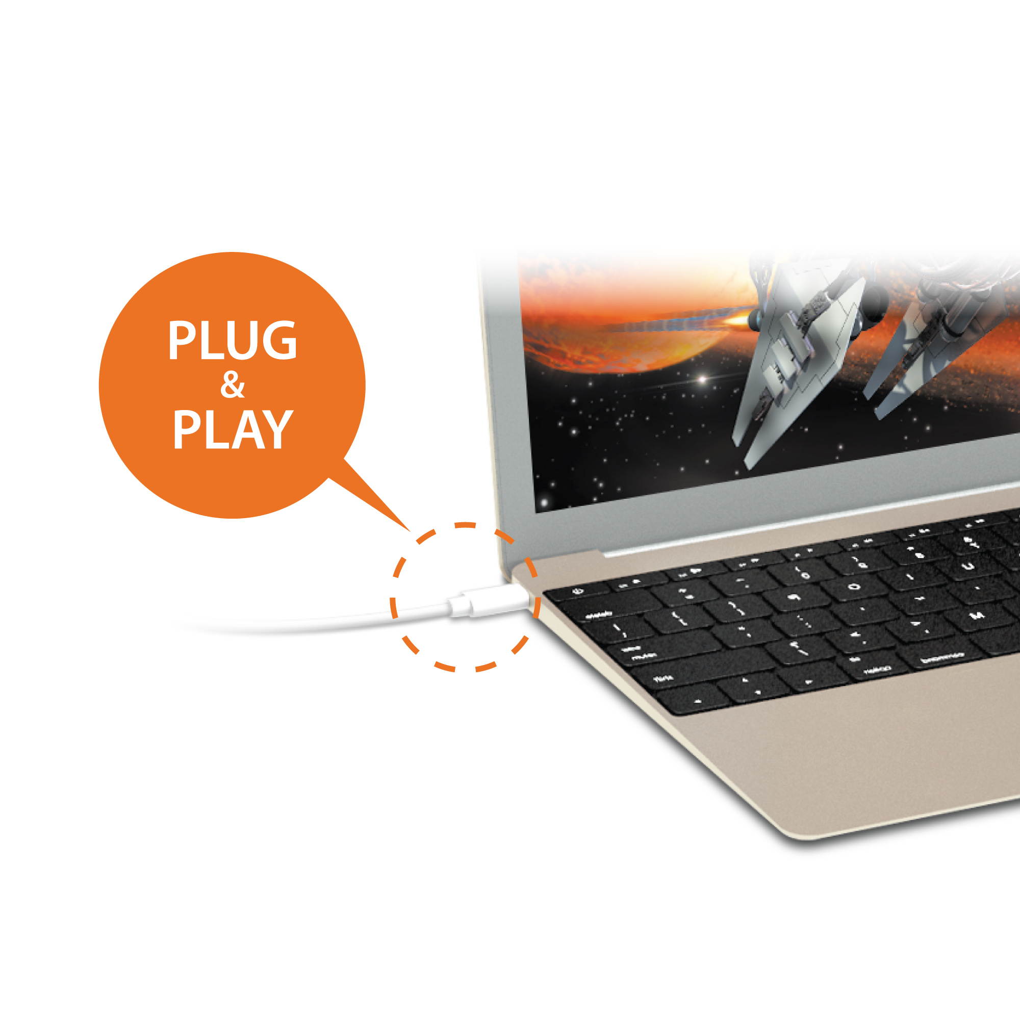 j5create USB Type-C to VGA Cable