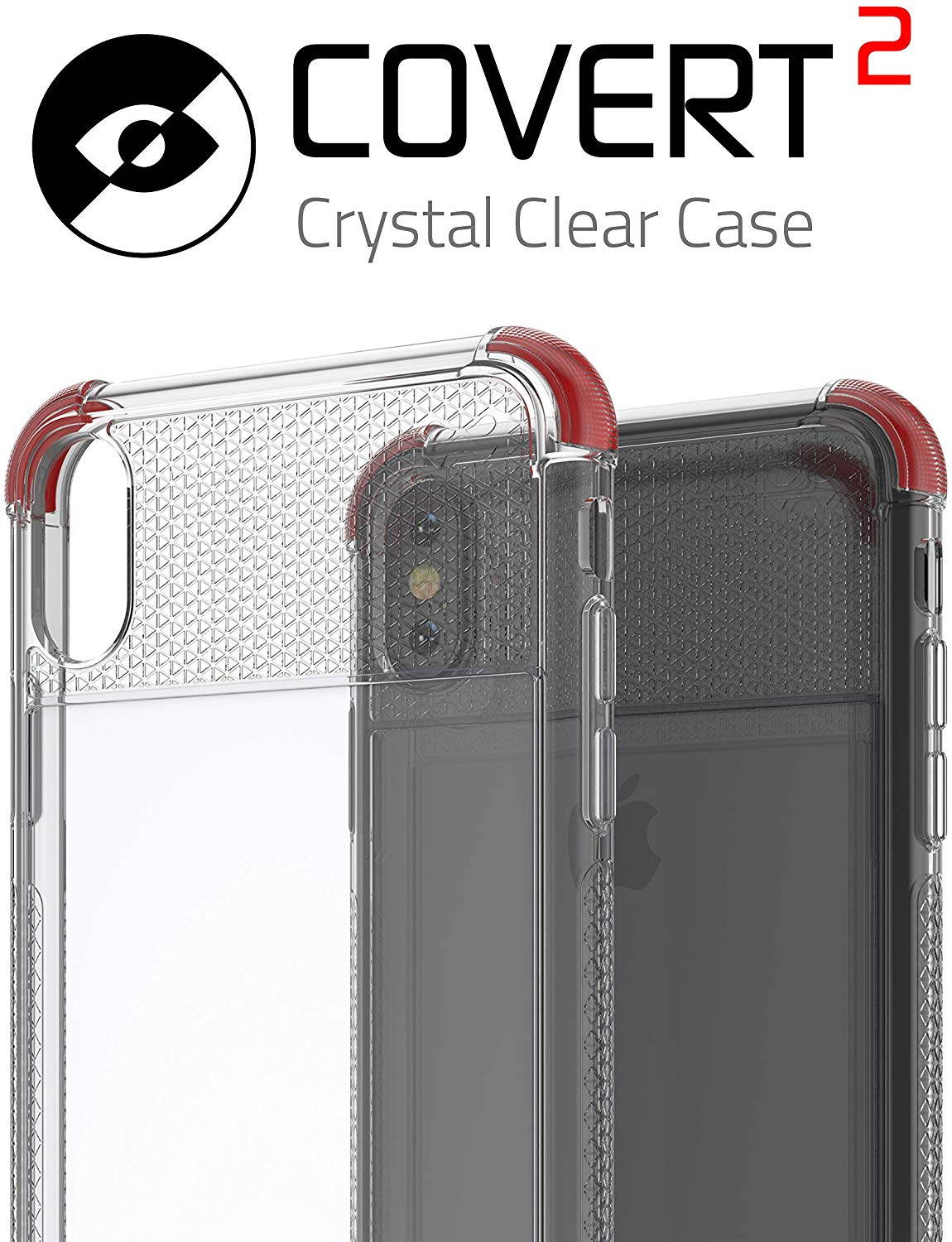 Moshi Vitros Clear Case for iPhone 11 - For Apple iPhone 11 Smartphone - Clear, Raven Black - High Gloss