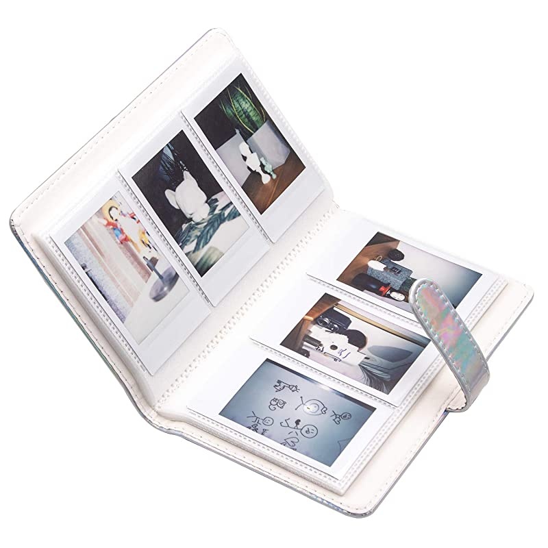 96 Pockets Mini Photo Album for Fujifilm Instax Mini Camera Polaroid Snap Z2300 SocialMatic Instant Cameras amp Zip Instant Printer Magic Silver