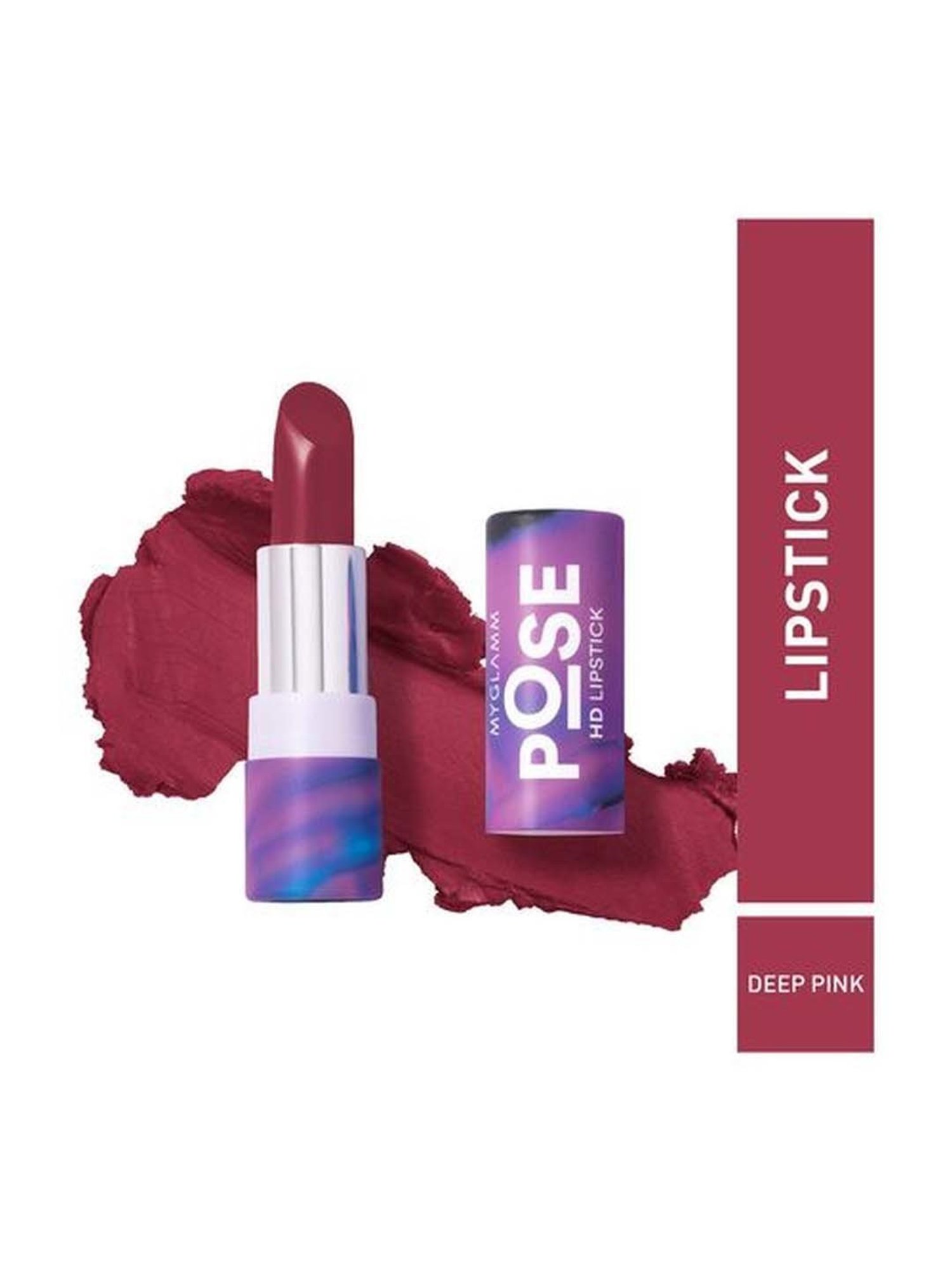 MyGlamm Pose Hd Lipstick Deep Pink - 4 gm
