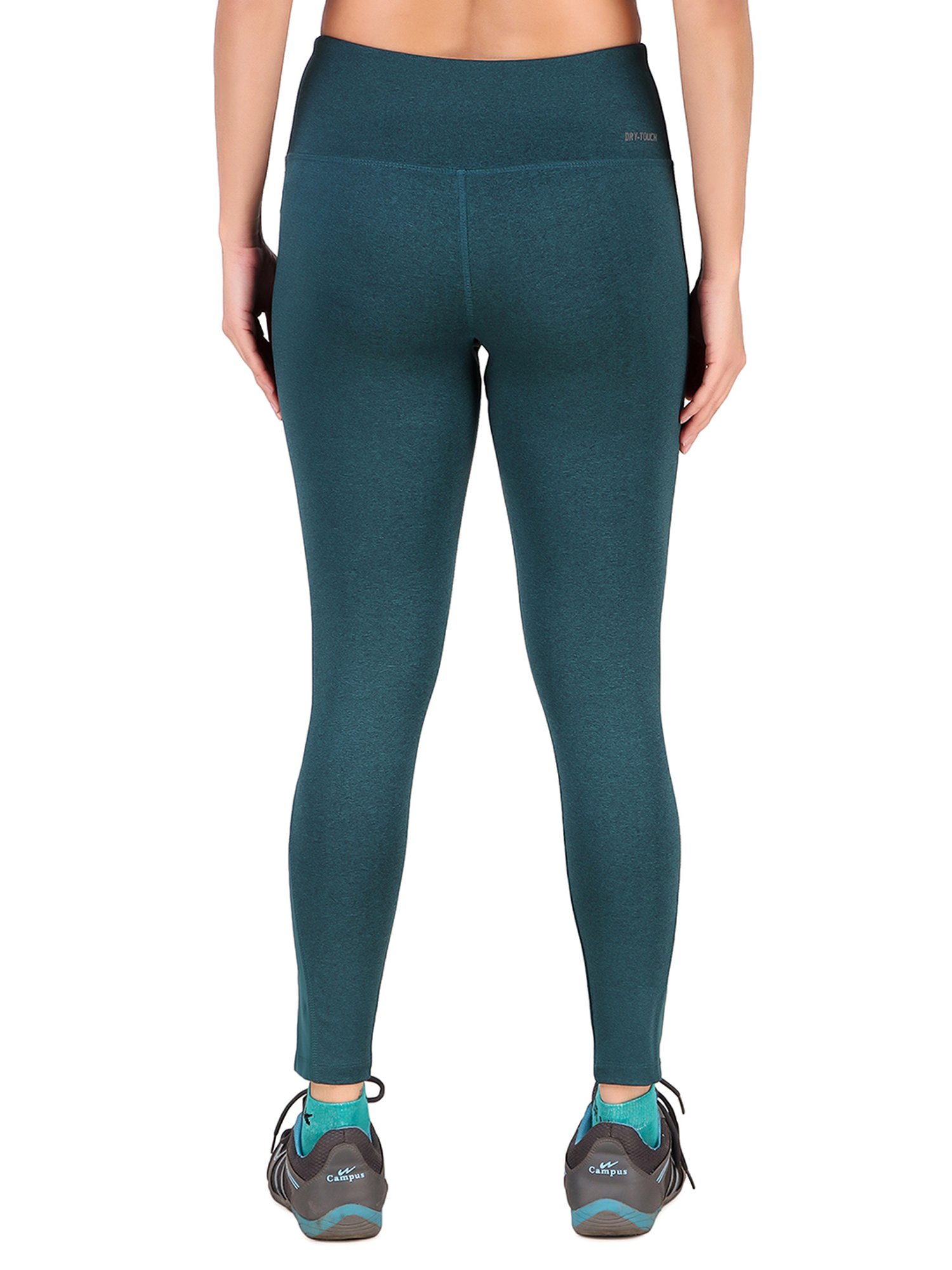 Vector X Green Regular Fit High Rise Tights