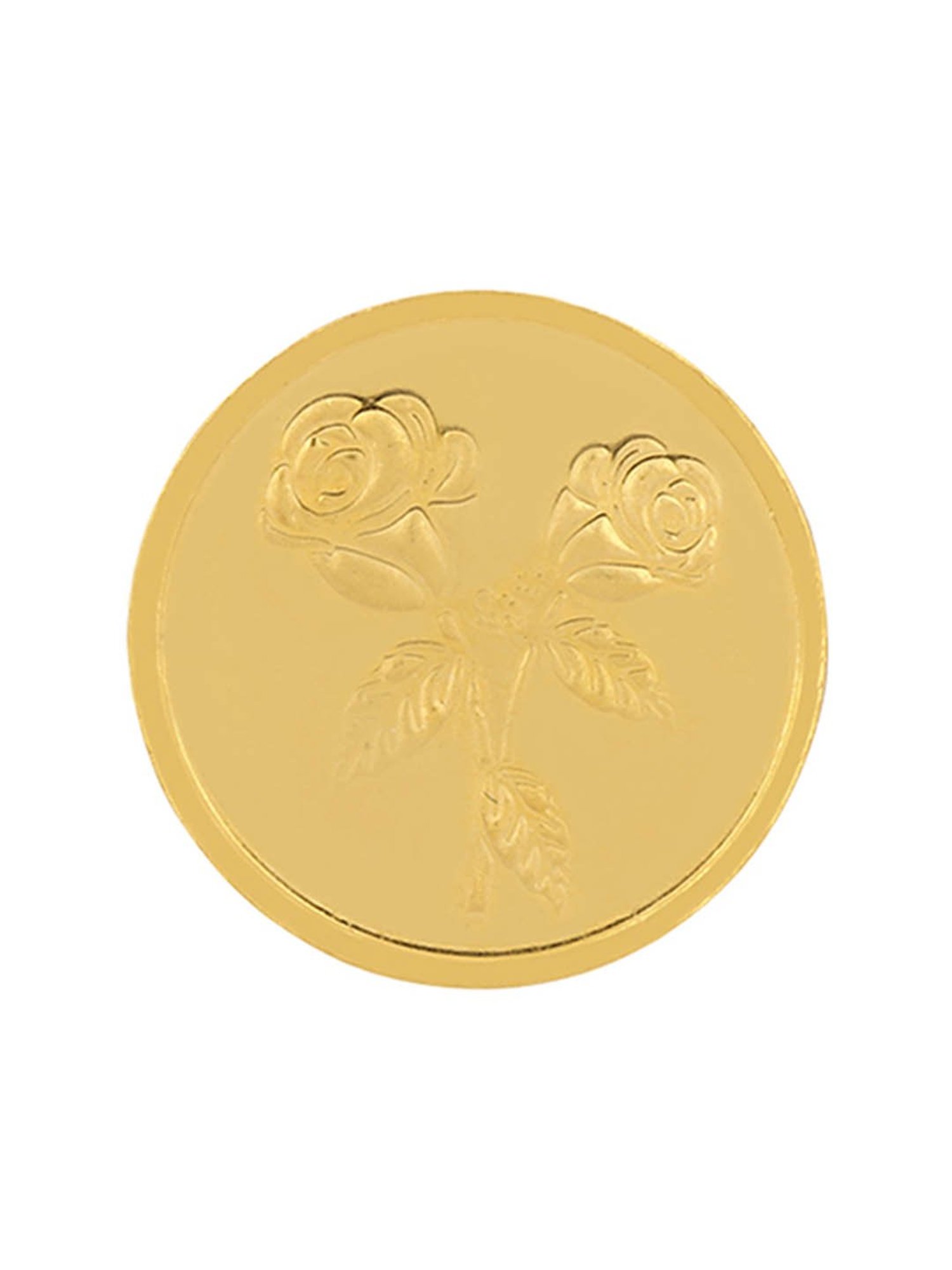 PC Jeweller Floral 22k (916) 5gm Gold Coin