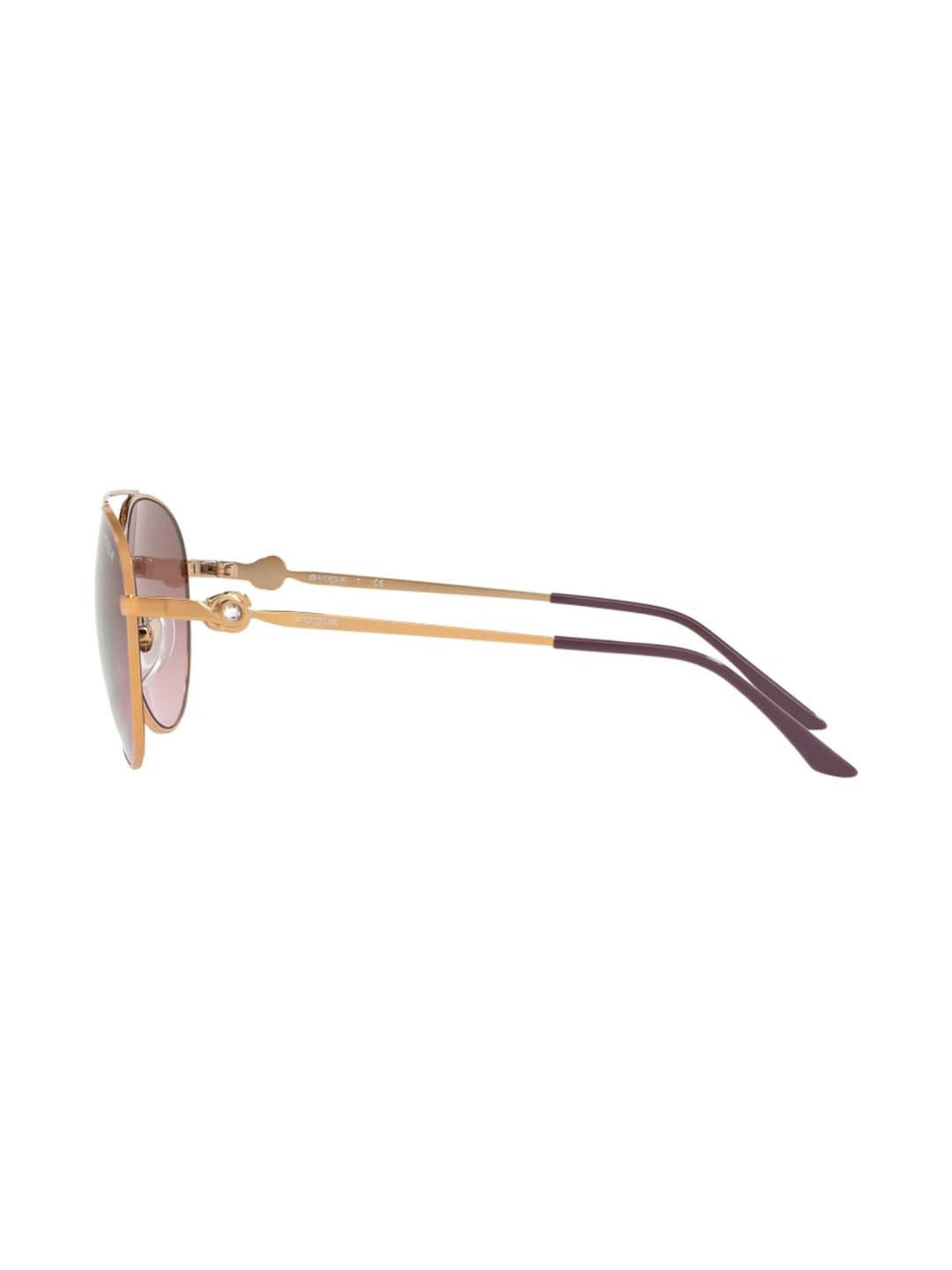 VOGUE EYEWEAR Women Gradient Brown Lens Pilot Sunglasses - 0VO4092BI50751456