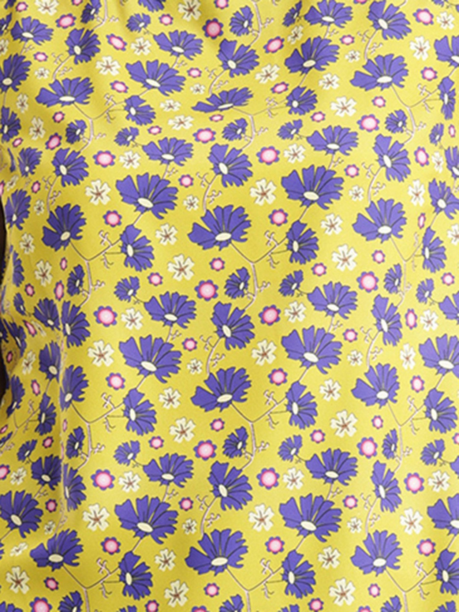 Fablestreet Yellow Floral Print Top