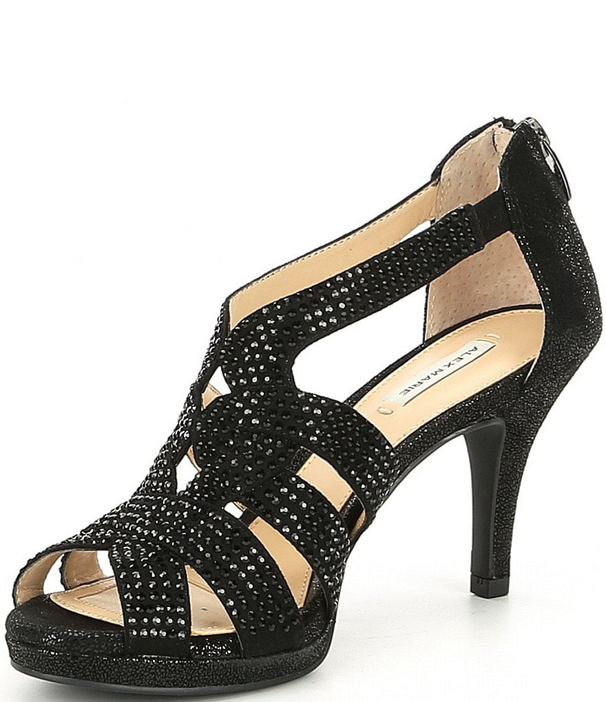 Alex Marie Leeanne Hotfix Dress Platform Sandals