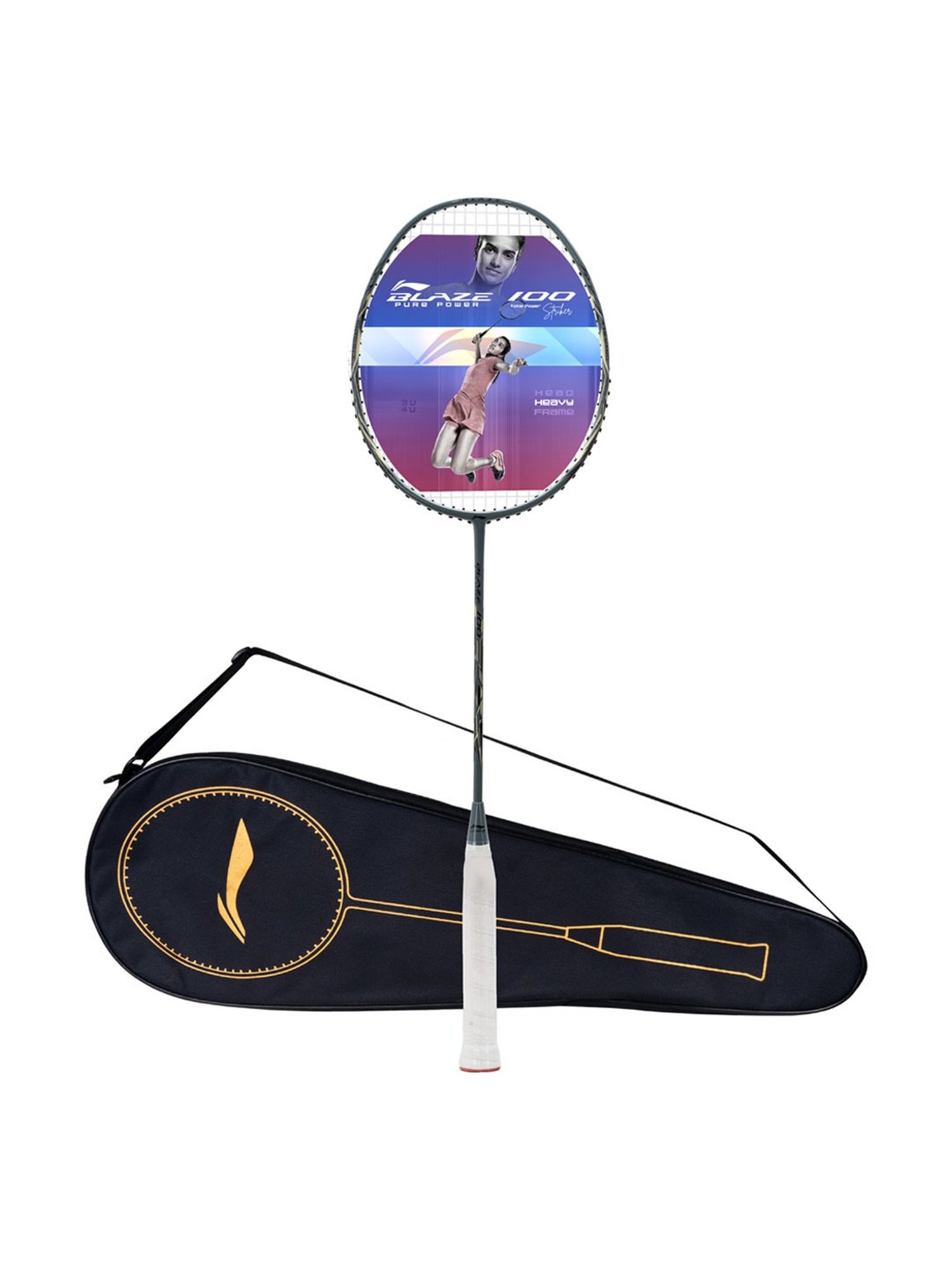 Li-Ning Blaze 100 Badminton Racket (Gun Metal) Size - Medium