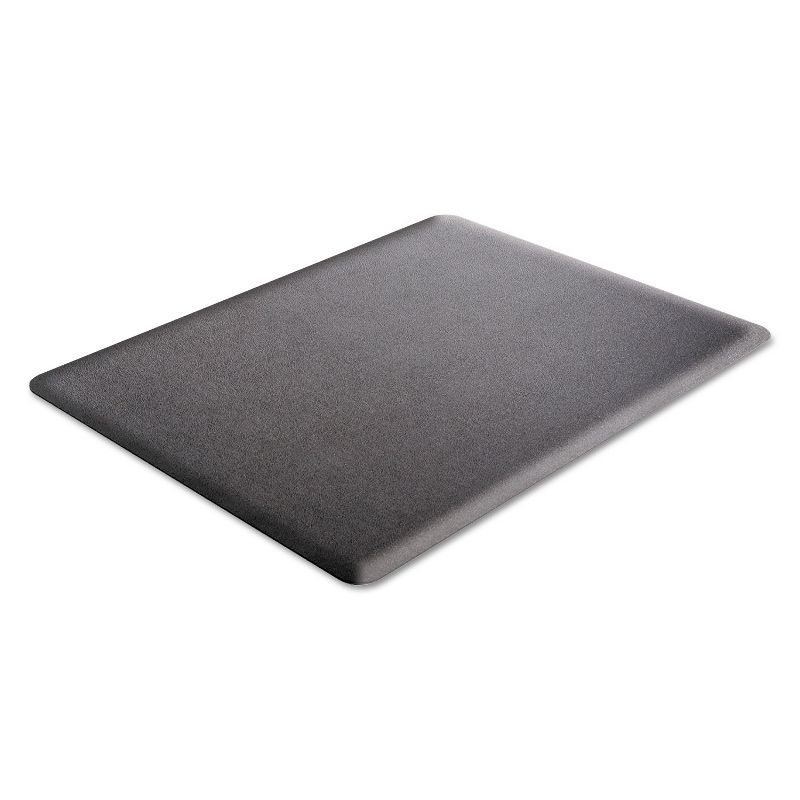 3'x4' Rectangle Solid Floor Mat Black - Deflecto