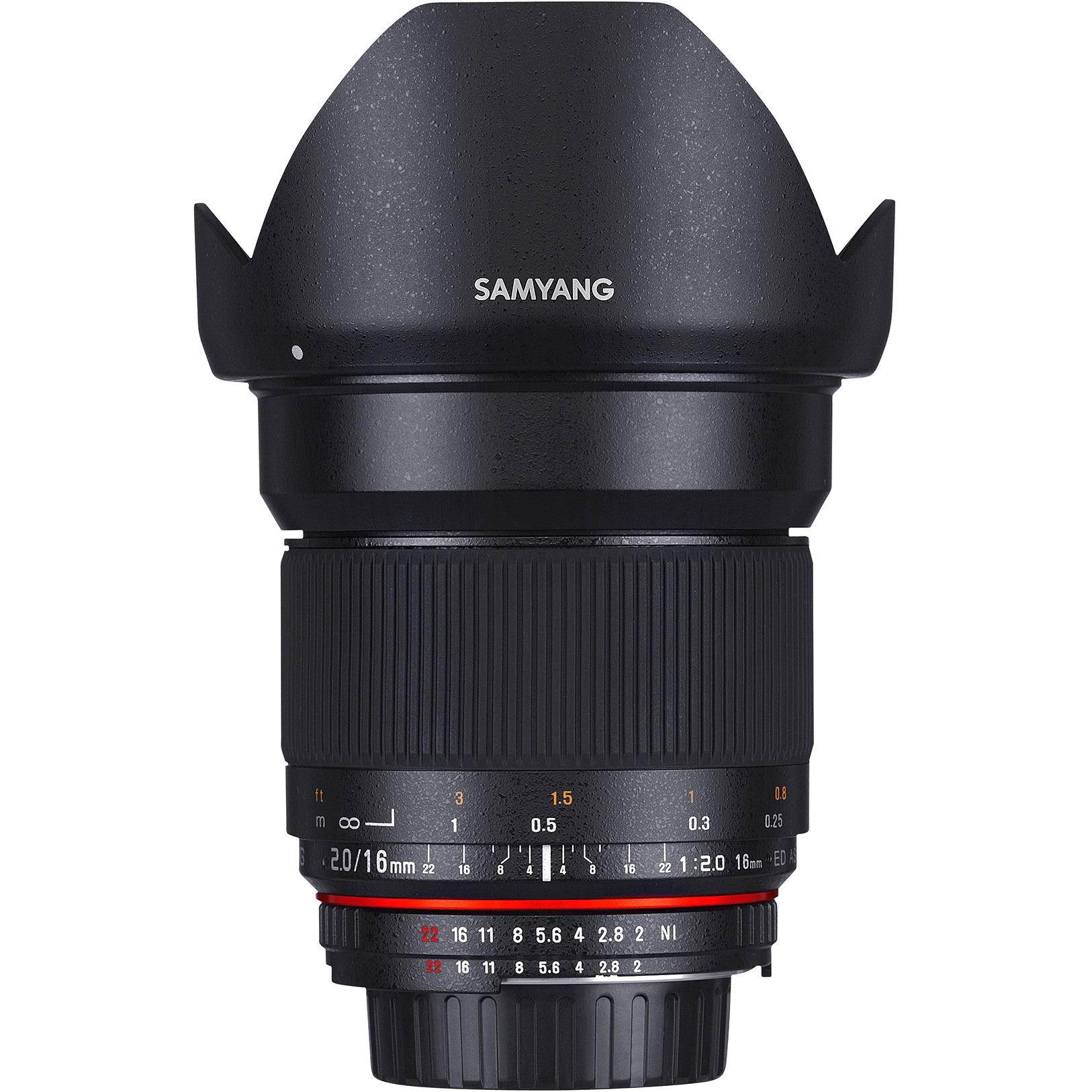 Samyang - 16 mm - f/2 - Ultra Wide Angle Lens for Sony E
